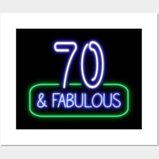 Funny 70th Birthday Quote | 70 and Fabulous Posters and Art